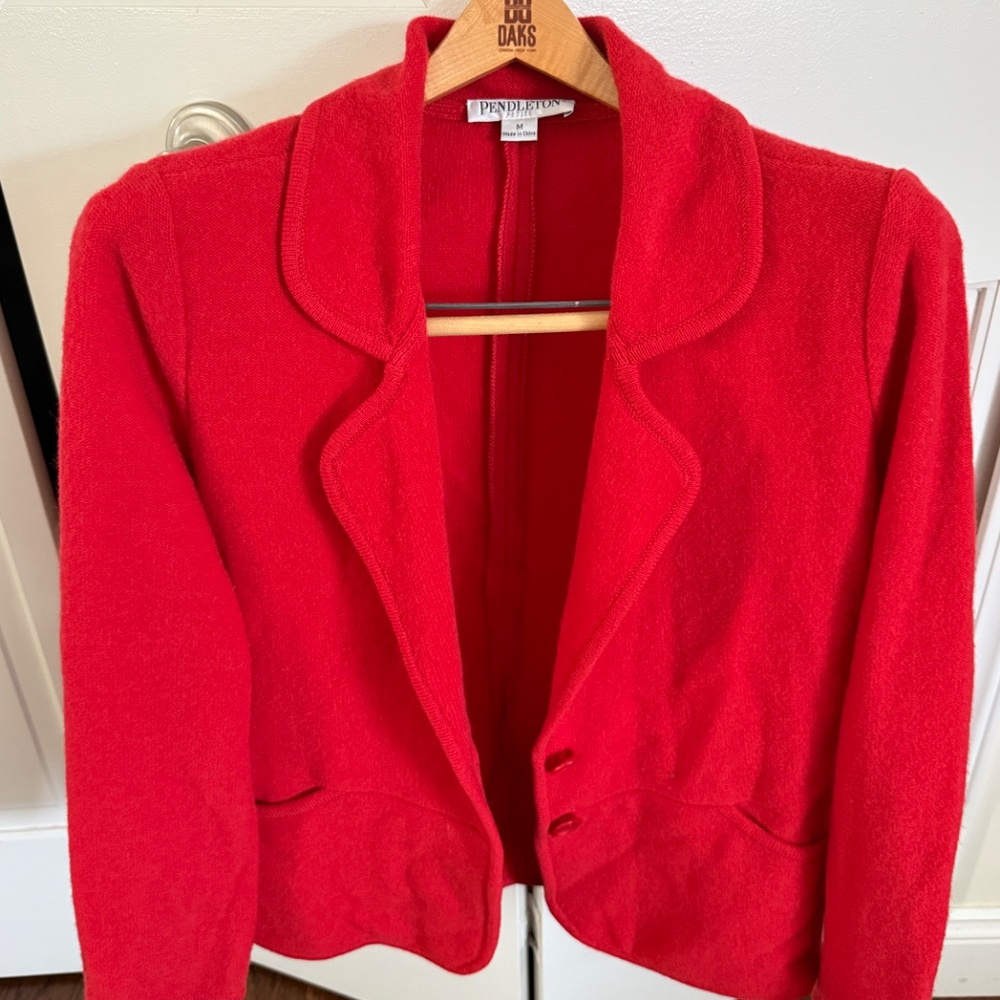 PENDLETON WOOL BLAZER SIZE MED PETITE